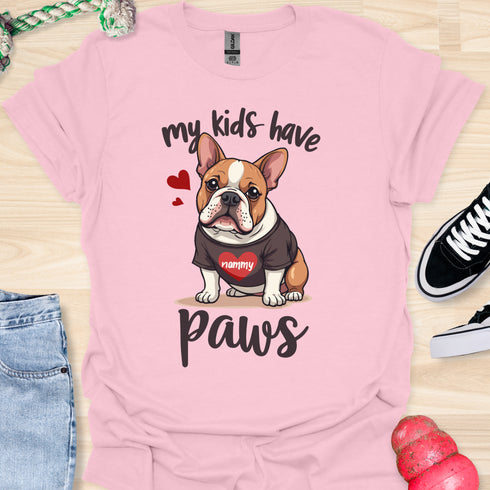 My kids have paws - V4 - Sweet Dog T-Shirt